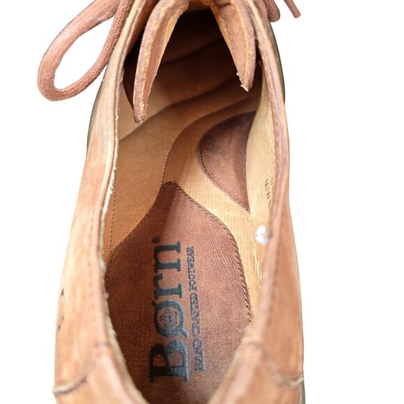 Born 38295 Men's US Size 9.5 Brown Suede Lace Up Casual Shoes Excellent Cond. - Picture 8 of 11